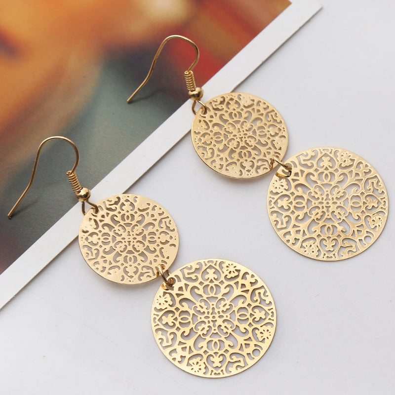 Round Hollow Earrings