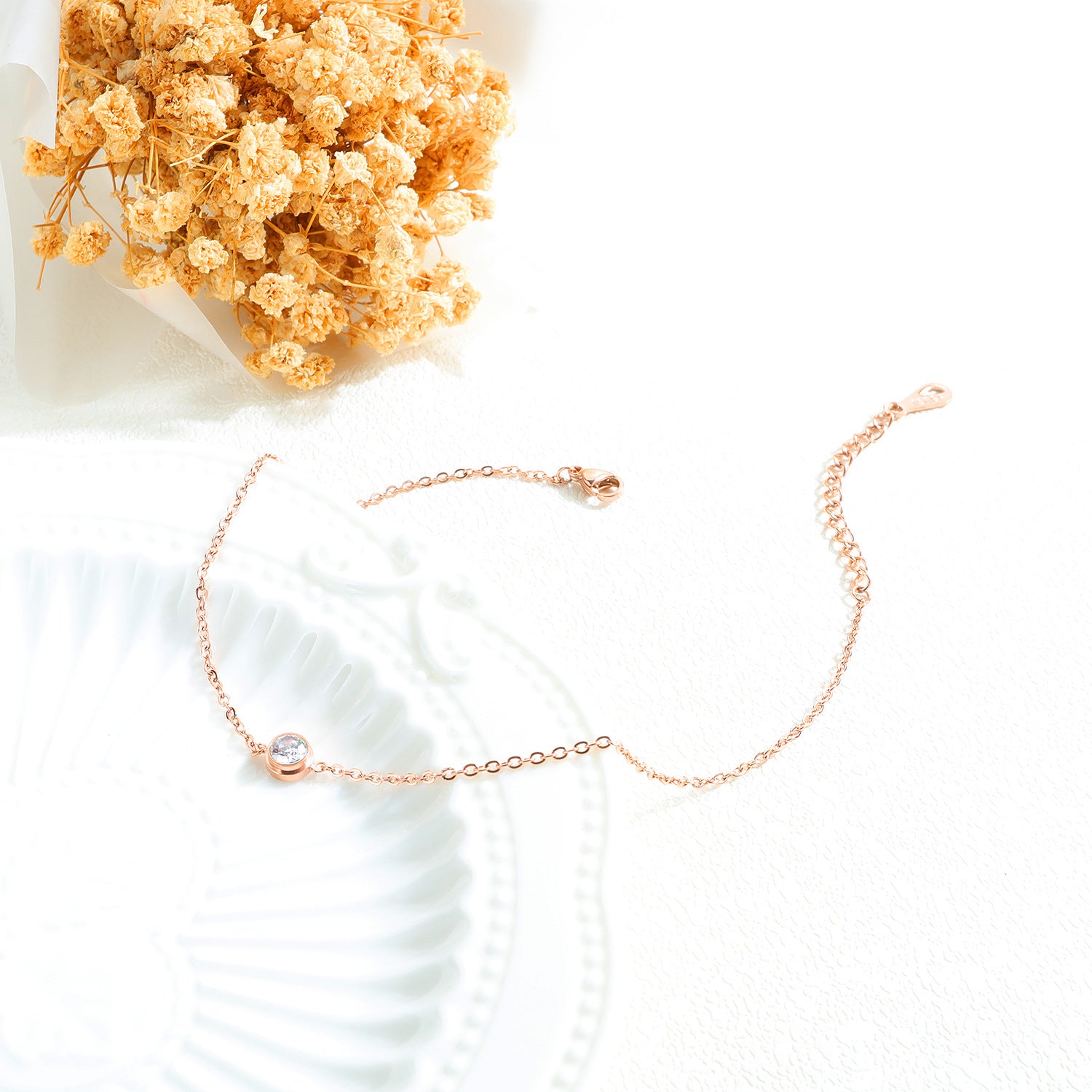 Rose Gold Anklet Bracelet