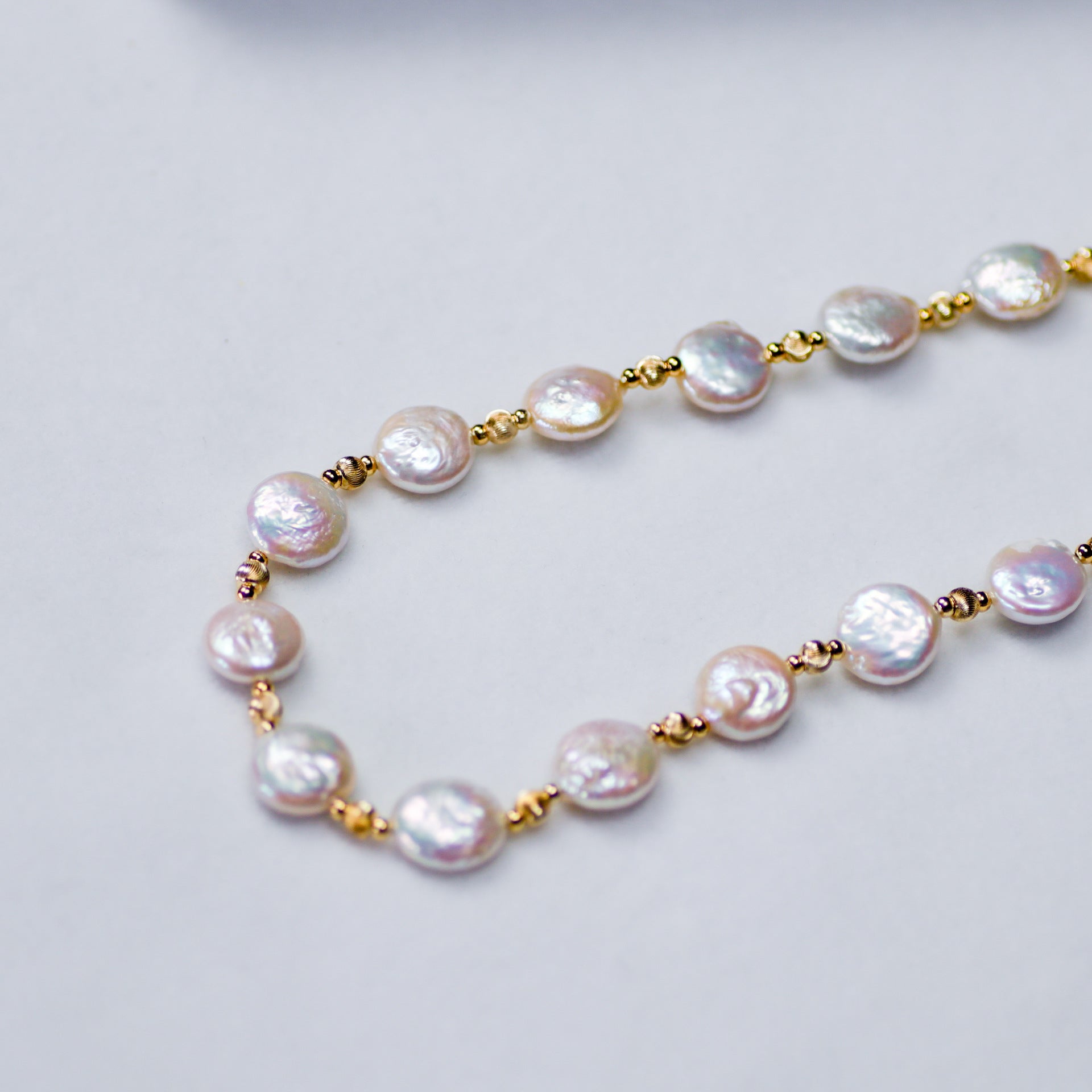 GOLD FRESHWATER PEARL CHOKER