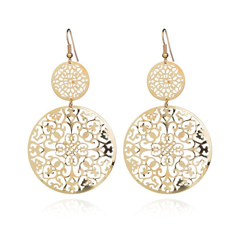 Round Hollow Earrings