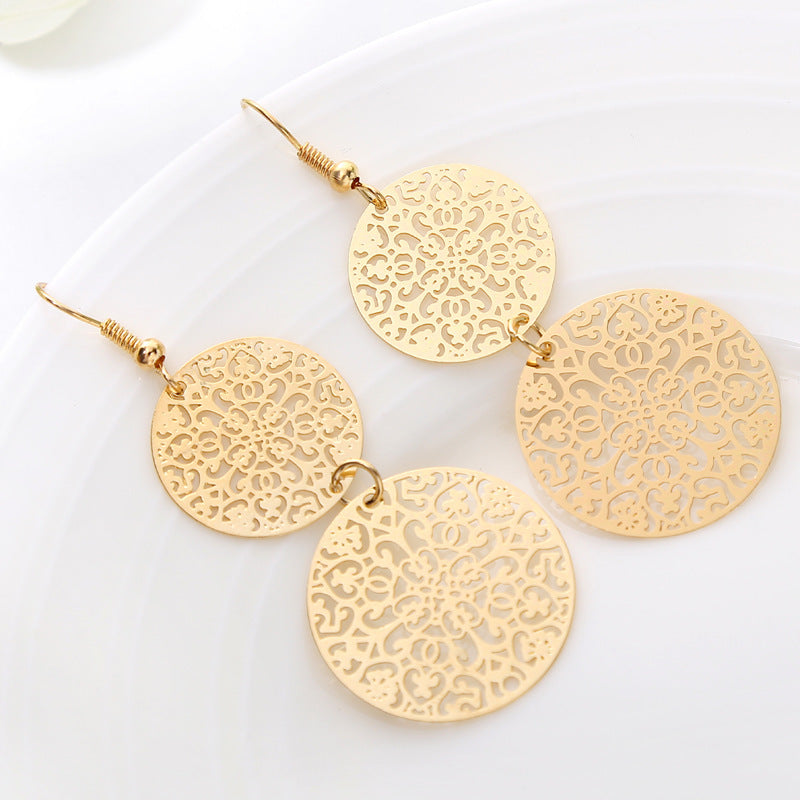 Round Hollow Earrings