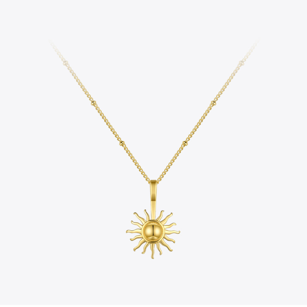 Sun-Rays Pendant Necklace