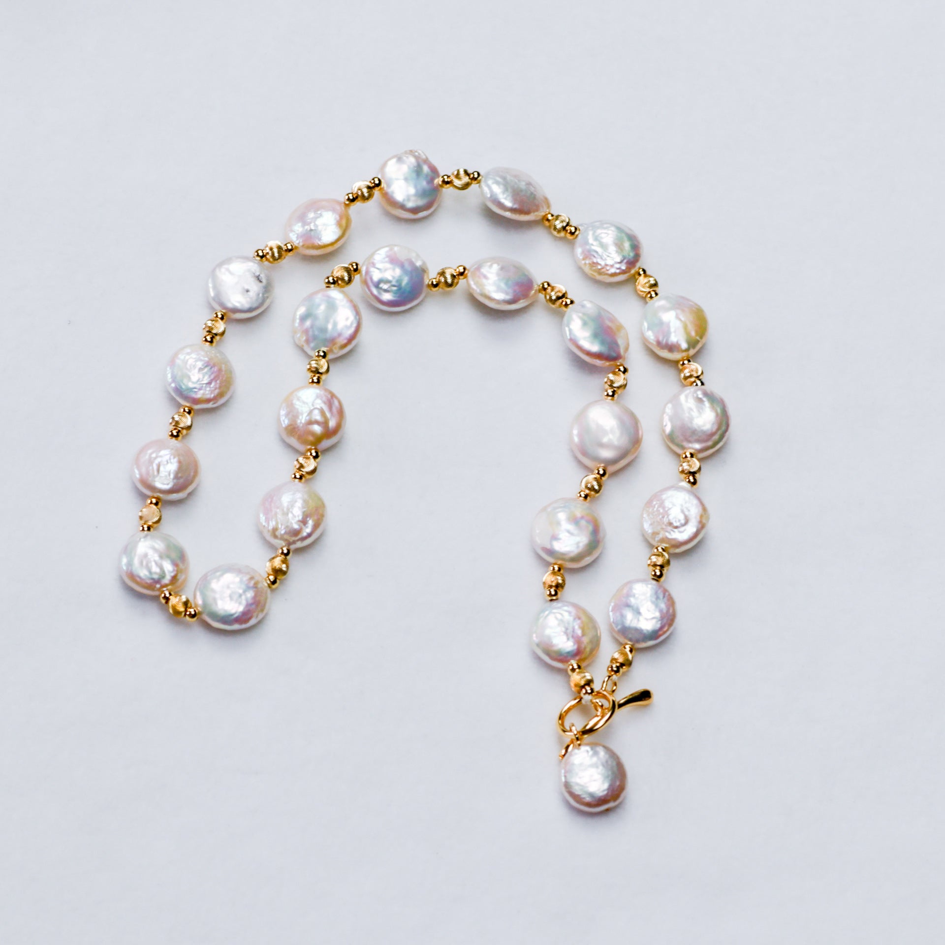 GOLD FRESHWATER PEARL CHOKER