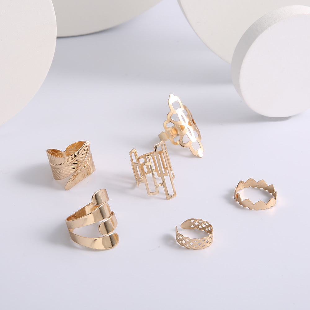 Leaf Crown Geometric Articulation Rings