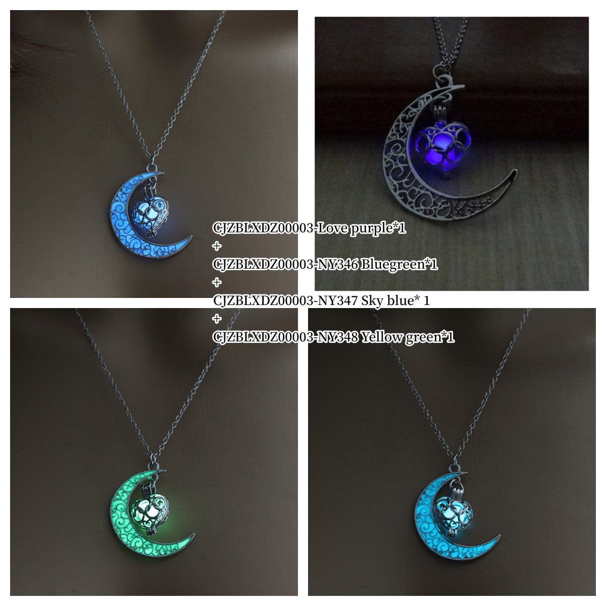 Glowing Pendant Necklaces